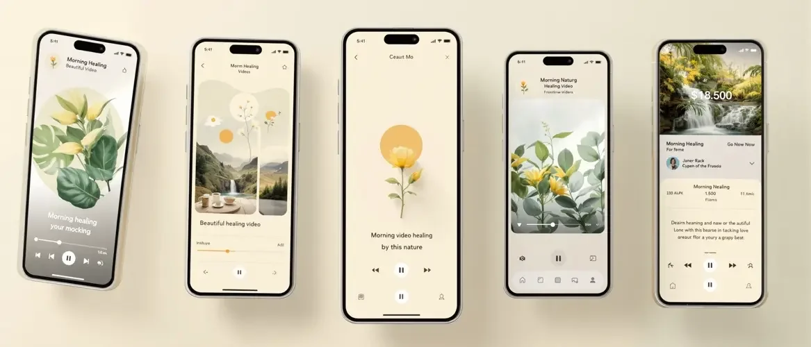 欧乐影视APP界面预览 - 多页面展示